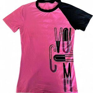 Volcom Pink/Black Swimsuit Cover Up - Small